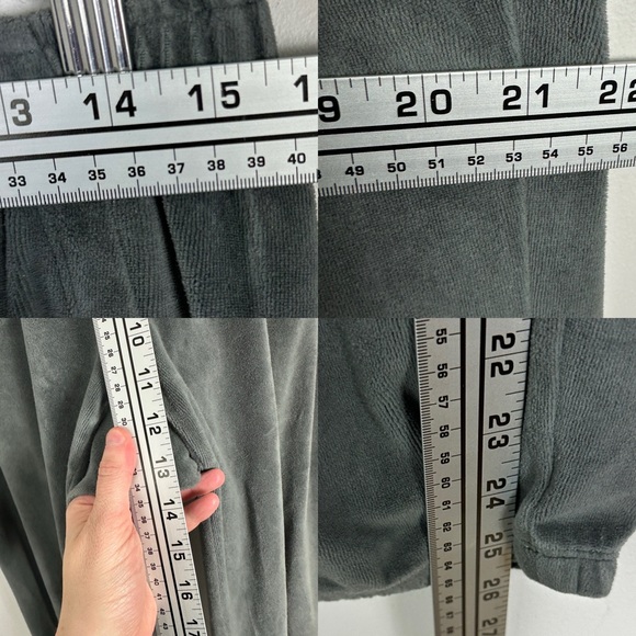 Aerie Velvet Velour Joggers Womens Size Medium Sweat Pants Elastic Waist Lounge - Picture 12 of 14